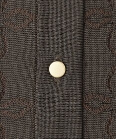 自由区 ジオメトリックアセテート カーディガン