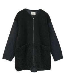 earth music&ecology ボアキルトミドルコート