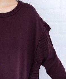 Tiaclasse 【洗える】重ね着風大人ニットチュニック