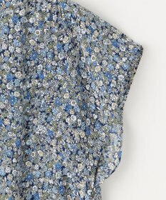 組曲 L フラワーレイヤープリント ブラウス