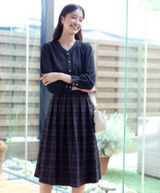 Tiaclasse 【洗える】Vネックレースブラウス