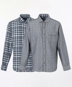 JOSEPH ABBOUD 【キングサイズ】リバーシブルチェック シャツ