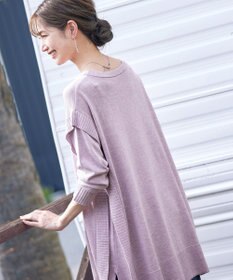 Tiaclasse 【洗える】重ね着風大人ニットチュニック