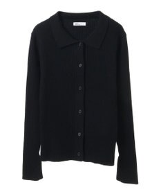 CRAFT STANDARD BOUTIQUE 襟付きニットコンパクトカーディガン