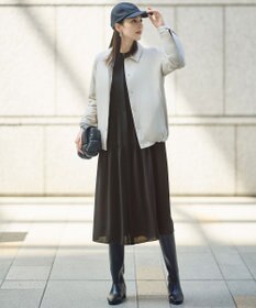 自由区 L シルキータッチティアード ドレス