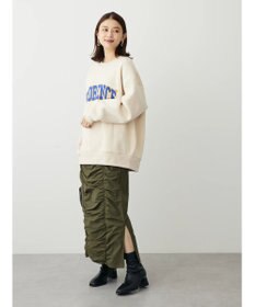 Green Parks ・Ｄｏｕｂｌｅ　Ｆｌａｇｓ　ロゴｐｔ＆刺繍スウェット