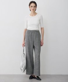 ICB ライトスラブツイード ワイドパンツ