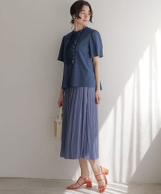 組曲 ギャザーライトデシン パンツ