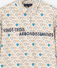 23区GOLF 【WOMEN】【UVカット】エンブレム柄ポロシャツ