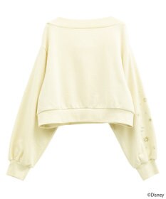 earth music&ecology 【予約】Disney/キラキラモチーフ刺繍オフショルスウェット