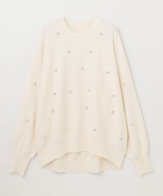 GRACE CONTINENTAL パールドットニットトップ