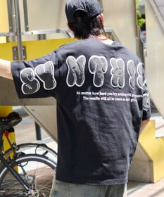 WEGO 【ユニセックス着用ITEM】アクセ付きストレートロゴT（SS）