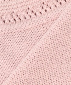 組曲 【WEB限定カラーあり】透かし編みバルキーハイネックニット