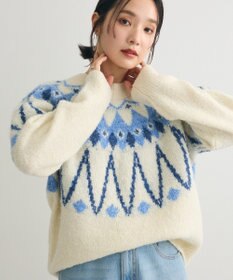 Green Parks 求心柄ニットプルオーバー