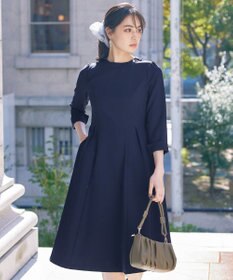 Tiaclasse 【ダブルストレッチ・洗える】フレアワンピース