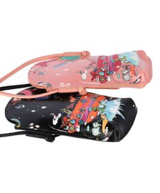 tsumori chisato CARRY バルーンに乗って ポシェット ショルダー スマホケース  【アニマルプリント＆刺繍】