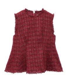 Green Parks ツイードペプラムベスト