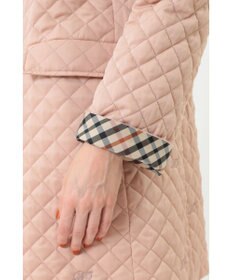 DAKS スウェードキルトコート