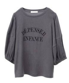 Green Parks ランタンスリーブ表面カットロゴプルオーバー