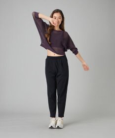 Chacott Chacott BALANCE【ノーソイングニット】７分袖メッシュニットＴシャツ
