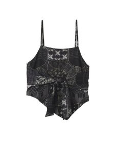 YECCA VECCA スカーフ柄オーバーキャミ