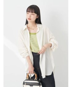 earth music&ecology シアーボーイズライクシャツ