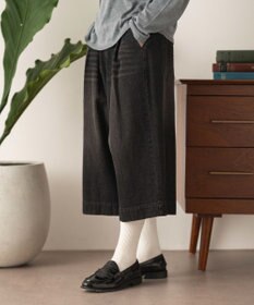 WEGO クロップドワイドデニムパンツ