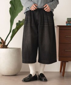 WEGO クロップドワイドデニムパンツ