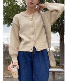 Green Parks クルーネックカーディガン