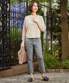 自由区 【XSサイズ～/洗える】365DENIM アンクルフレア パンツ