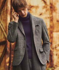 JOSEPH ABBOUD 【チクチクしない/3シーズン対応/サスティナブル】SNOWY タートルネックセーター パープル系