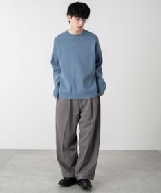 WEGO 【ユニセックス着用ITEM/MLサイズ展開】ミラノリブクルーネックプルオーバー