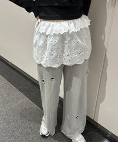 WEGO エンブロレースリボンスカート