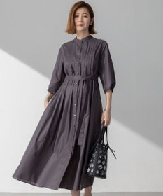 ■タグ付き新品■23区【VERYコラボ】ラスタークロス タックワンピース　36 洗える】ラスターローン フロントタック ワンピース / 23区