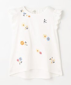 組曲 KIDS 【110-140㎝】フラワーエンブロイダリー チュニック