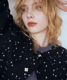 組曲 バウンディングシャーティング バンドカラーフリル ブラウス