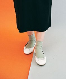 BONTRE 【PRECIEUX JOUET/プレシュウジュエ】ラウンドトゥバレエシューズ