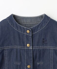 組曲 KIDS 【150-160cm】ラウンドカラー デニムジャケット