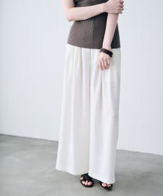 uncrave リネンライクツイル ワイドパンツ