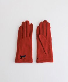 ORuKuBET おさんぽねこ刺繍ジャージグローブ(WOMEN)【タッチパネル対応】