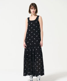 GRACE CONTINENTAL フラワー刺繍ノースリーブワンピース