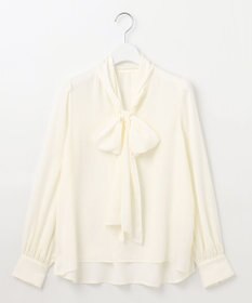 Feroux 【洗える】リボンタイ ブラウス