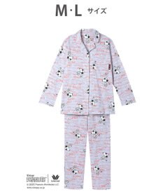 WACOAL ワコール_リラックス＆スリープ パジャマ 長袖 長ズボン オーガニックコットン100%(本体) PEANUTS スヌーピー レディース FDX552 /ワコール