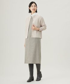 J.PRESS LADIES L ネップヘリンボーン ジャンパースカート