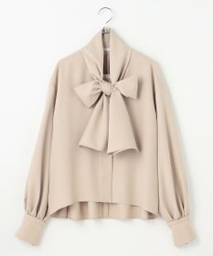 #Newans 【洗濯機可】ビックリボンパウダリーブラウス