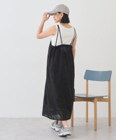 AMERICAN HOLIC シアー刺繍キャミワンピース（ペチコート付き）