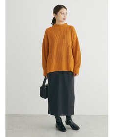 Green Parks ｍｏｋｏモール畦編みモックネックプルオーバー