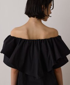 GRACE CONTINENTAL フリルオフショルトップ