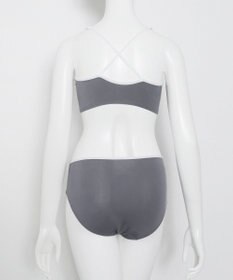 WEGO 【ブラトップ＆ショーツセット】Liliane　Ciel　フェザーラメ