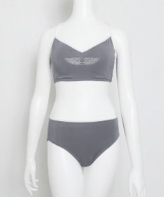 WEGO 【ブラトップ＆ショーツセット】Liliane　Ciel　フェザーラメ